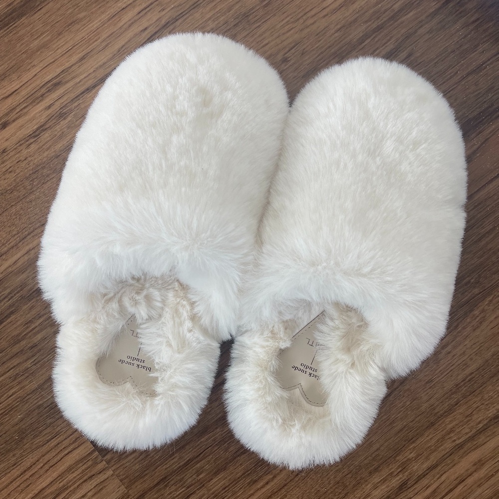 white slippers